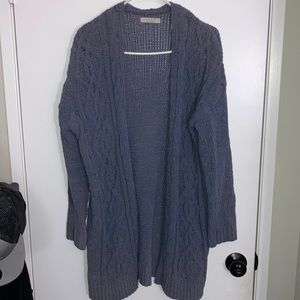 Fairly used soft blue cardigan